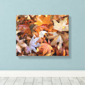 Toile d'art mural Feuilles d'automne (Insitu (Plancher de Bois))
