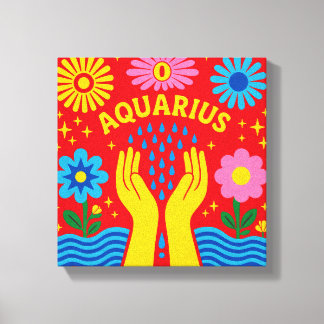 Toile d'art murale du zodiaque Verseau – Impressio