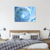 Toile d'Art numérique Abstrait de la coque bleue (Insitu(Chambre))