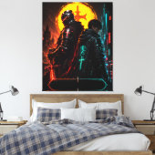 Toile d'art père-fils Cyber Knight (Insitu(Chambre))
