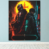 Toile d'art père-fils Cyber Knight (Insitu (Plancher de Bois))