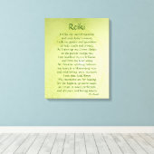 Toile d'art poème Reiki (Insitu (Plancher de Bois))