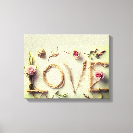 Toile d'art « Rose de l'amour » (Recto)