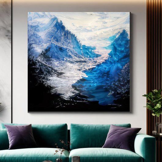 Toile d'art sur la Mer de Glace