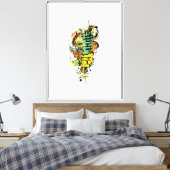 Toile d'art vectoriel de microphone 30" x 40" (Insitu(Chambre))
