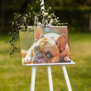Toile Dates personnalisées des photos d'animaux de compa