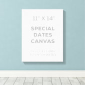 Toile Dates Spéciales 11" x 14" (Insitu (Plancher de Bois))