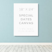 Toile Dates Spéciales 18" x 24" (Insitu (Plancher de Bois))