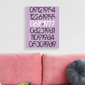 Toile Dates spéciales désorganisées (Insitu(Salon))