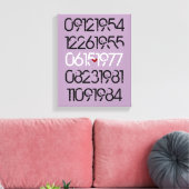 Toile Dates spéciales désorganisées (Insitu(Salon))