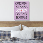 Toile Dates spéciales désorganisées (Insitu(Chambre))