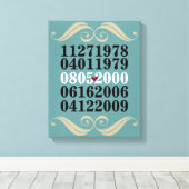 Toile Dates spéciales d'origine (Insitu (Plancher de Bois))