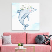 Toile Dauphin d'aquarelle (Insitu(Salon))