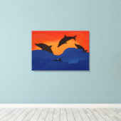 Toile Dauphins (Insitu (Plancher de Bois))