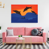 Toile Dauphins (Insitu(Salon))