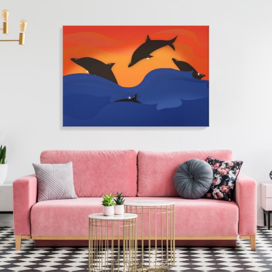 Toile Dauphins (Insitu(Salon))