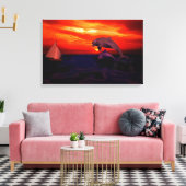 Toile Dauphins (Insitu(Salon))