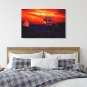 Toile Dauphins (Insitu(Chambre))