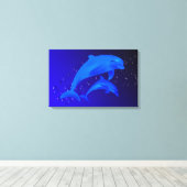 Toile Dauphins (Insitu (Plancher de Bois))