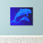 Toile Dauphins (Insitu (Plancher de Bois))