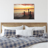 Toile Dauphins du coucher du soleil (Insitu(Chambre))