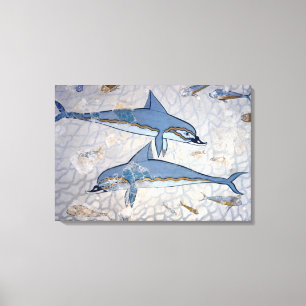 Toile Dauphins (fresque)