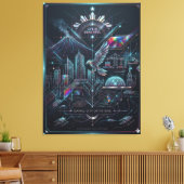 Toile Davao : Ville du futur (Insitu(Salon))