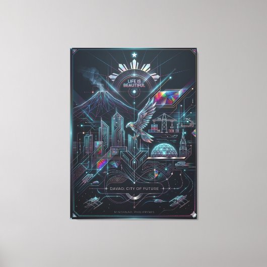 Toile Davao : Ville du futur (Recto)