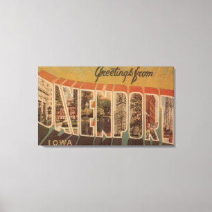 Toile Davenport, Iowa - Scènes de grandes lettres