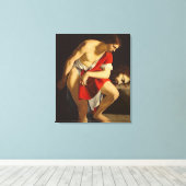 Toile David contemple la tête de Goliath (Insitu (Plancher de Bois))