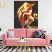 Toile David contemple la tête de Goliath (Insitu(Salon))