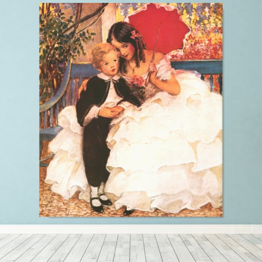 Toile David Copperfield et sa mère Imprimer (Insitu (Plancher de Bois))