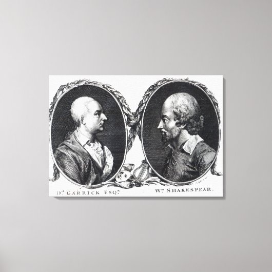 Toile David Garrick et Shakespeare (Recto)