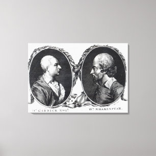 Toile David Garrick et Shakespeare