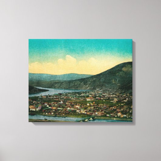 Toile Dawson (Alaska) Yukon Town View (Recto)