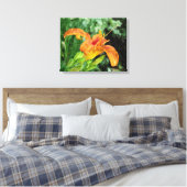 Toile Daylily Watercolor (Insitu(Chambre))