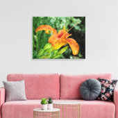 Toile Daylily Watercolor (Insitu(Salon))
