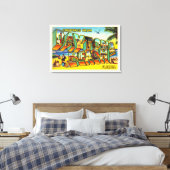 Toile Daytona Beach Florida FL Grande Lettre Carte posta (Insitu(Chambre))