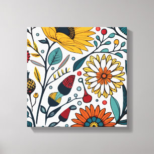 Toile Dazzling Daisy Delight : Un Favori Floral Fashion