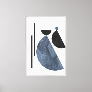 Toile de 40 po x 60 po Géométrique Abstraite enrob