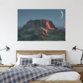 Toile de 60" x 40" avec l'image "Monuments du dése (Insitu(Chambre))