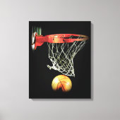 Toile de basket-ball enroulée (Recto)
