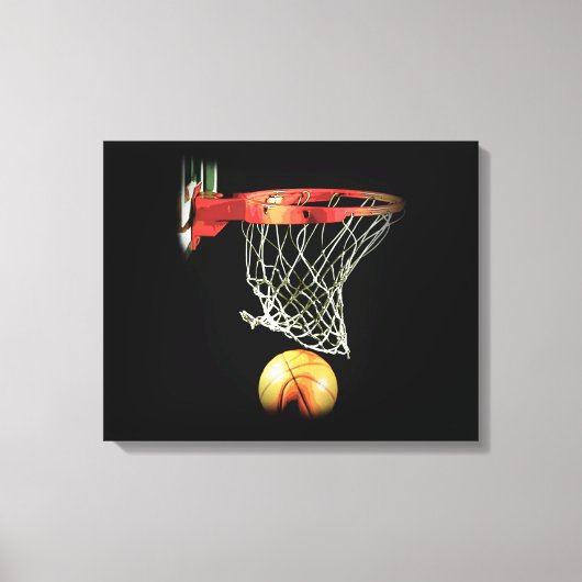 Toile de basket-ball enroulée (Recto)