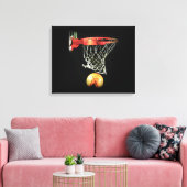 Toile de basket-ball enroulée (Insitu(Salon))