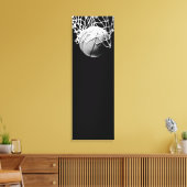 Toile de basketball vertical enroulée (Insitu(Salon))