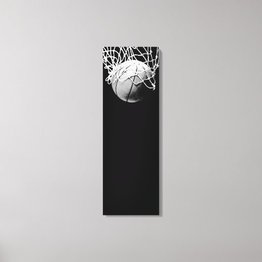 Toile de basketball vertical enroulée (Recto)