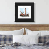 Toile De Bateau Noir Et Blanc (Insitu(Chambre))
