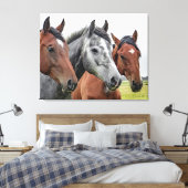 Toile De beaux chevaux (Insitu(Chambre))