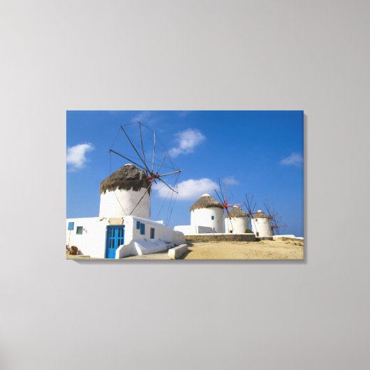 Toile De beaux moulins à vent sur l'île de Mykonos, (Recto)