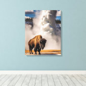 Toile de bison de Yellowstone (Insitu (Plancher de Bois))